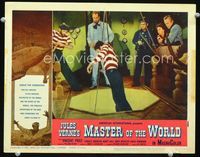 1w236 MASTER OF THE WORLD LC #5 '61 Vincent Price in flying war ship, from Jules Verne novel!
