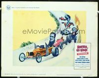 1w018 MUNSTER GO HOME LC #3 '66 cool art of Herman & Grandpa in dragsters with Lily on horse!
