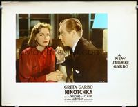 1w256 NINOTCHKA movie photolobby '39 best close up of Greta Garbo & Melvyn Douglas, Ernst Lubitsch