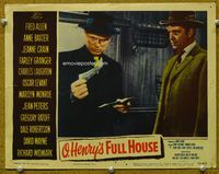 1w261 O. HENRY'S FULL HOUSE movie lobby card #6 '52 Richard Widmark & Dale Robertson close up!
