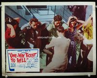 1w268 ONE WAY TICKET TO HELL LC '52 the story of teen-age madness, drug classic, punks busted!