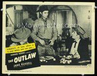 1w271 OUTLAW LC R50 Walter Huston as Doc Holliday tries to hustle Jack Buetel as Billy the Kid!