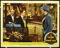1w274 PICTURE OF DORIAN GRAY movie lobby card #8 '45 Hurd Hatfield meets dapper George Sanders!