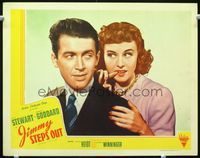 1w279 POT O' GOLD LC R46 close up of James Stewart & sexy Paulette Goddard, Jimmy Steps Out!