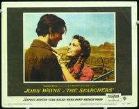 1w300 SEARCHERS LC #3 '56 John Ford classic, super close up of Jeff Hunter and smiling Vera Miles!