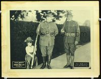 1w316 SMITH'S ARMY LIFE lobby card '28 Mack Sennett military comedy, child star Mary Ann Jackson!