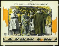 1w320 SON OF THE SAHARA lobby card '24 pseudo-Arab Bert Lytell sells Claire Windsor as a sex slave!