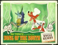 1w039 SONG OF THE SOUTH LC #8 '46 Walt Disney, chef Br'er Fox has Br'er Rabbit tied to a spit!