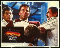 1w332 STAR TREK II signed LC #3 '82 by James Doohan as Scotty, plus William Shatner & Kelley!