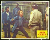 1w336 STIR CRAZY LC #2 '80 Richard Pryor watches Gene Wilder stick tongue out at prison guard!