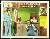 1w370 TO KILL A MOCKINGBIRD LC #6 '63 great image of Gregory Peck cross examining James Anderson!