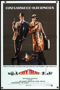 1x097 CITY HEAT one-sheet  '84 Clint Eastwood the cop & Burt Reynolds the detective by Fennimore!