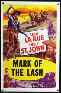 1x275 LASH LA RUE '50s Al 'Fuzzy' St. John, Mark of the Lash!