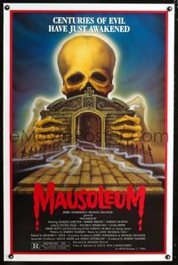 1x276 MAUSOLEUM one-sheet poster '83 Marjoe Gortner, Bobbie Bresee, cool skeleton horror artwork!