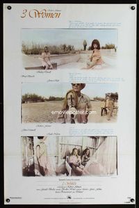 1x006 3 WOMEN one-sheet movie poster '77 Robert Altman, Shelley Duvall, Sissy Spacek, Janice Rule