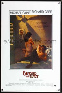 1x053 BEYOND THE LIMIT 1sheet '83 art of Michael Caine, Richard Gere & sexy girl by Richard Amsel!