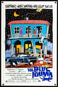 1x068 BLUE IGUANA 1sheet '88 Dylan McDermott, everything's worth something here, except your life!