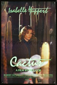 1x086 CACTUS one-sheet movie poster '86 great image of Isabelle Huppert in huge cactus patch!