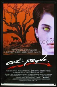 1x087 CAT PEOPLE one-sheet movie poster '82 Paul Schrader, sexy Nastassja Kinski isn't human!