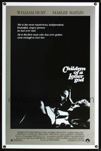 1x091 CHILDREN OF A LESSER GOD one-sheet movie poster '86 John Hurt, Piper Laurie, Marlee Matlin