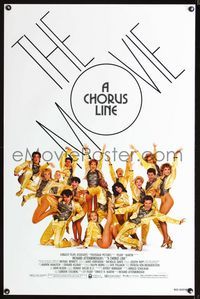 1x093 CHORUS LINE one-sheet movie poster '85 great image of Michael Douglas & Broadway chorus group!