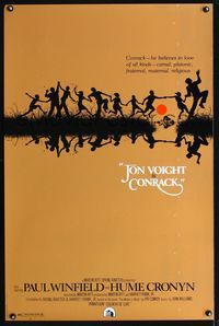 1x108 CONRACK style B one-sheet  '74 dedicated teacher Jon Voight, cool different art by John Alvin!