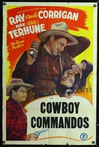 1x112 RANGE BUSTERS 1sh 1950s Crash Corrigan, Dusty King & Max Terhune, Cowboy Commandos!