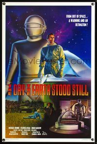 1x122 DAY THE EARTH STOOD STILL Kilian 1sheet R94 sci-fi classic, cool different art by Rodriguez!