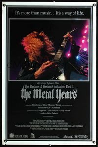 1x128 DECLINE OF WESTERN CIVILIZATION 2 1sheet '88 The Metal Years, cool rock & roll guitar image!