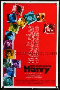 1x129 DECONSTRUCTING HARRY DS one-sheet  '97 Woody Allen, Toby Maguire, Robin Williams, Demi Moore