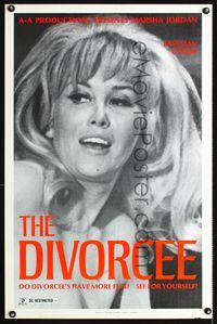 1x138 DIVORCEE one-sheet movie poster R72 sexy Marsha Jordan has more fun, see for yourself!