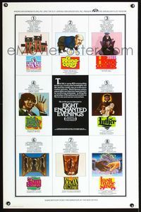 1x154 EIGHT ENCHANTED EVENINGS one-sheet movie poster '73 art by Hedda, Paul Davis and Bob Alcorn!