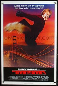 1x161 EYE FOR AN EYE 1sheet '81 Chuck Norris takes the law into his own hands, Golden Gate Bridge!