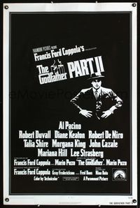 1x186 GODFATHER PART II one-sheet  '74 Al Pacino in Francis Ford Coppola classic crime sequel!