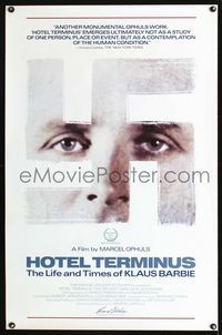 1x212 HOTEL TERMINUS one-sheet poster '88 Marcel Ophuls directs the life and times of Klaus Barbie!