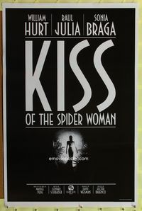 1x233 KISS OF THE SPIDER WOMAN undated teaser one-sheet  '85 Sonia Braga, William Hurt, Raul Julia