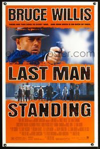 1x239 LAST MAN STANDING DS one-sheet poster '96 great image of gangster Bruce Willis pointing gun!