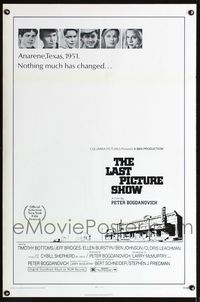 1x241 LAST PICTURE SHOW one-sheet  '71 Peter Bogdanovich, Jeff Bridges, Ellen Burstyn, Tim Bottoms