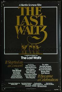 1x242 LAST WALTZ int'l one-sheet poster '78 Martin Scorsese, it started as a rock & roll concert!