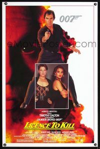 1x244 LICENCE TO KILL one-sheet poster '89 Timothy Dalton as James Bond, Carey Lowell, Wayne Newton