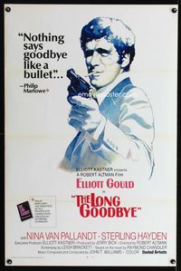 1x252 LONG GOODBYE int'l one-sheet  '73 Elliott Gould as Philip Marlowe, Sterling Hayden, film noir