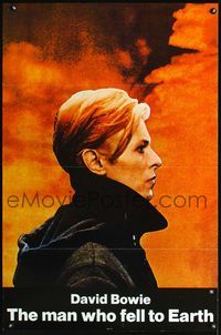 1x268 MAN WHO FELL TO EARTH one-sheet movie poster '76 Nicolas Roeg, David Bowie close up profile!