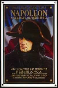 1x292 NAPOLEON one-sheet poster R81 artwork of Albert Dieudonne as Napoleon Bonaparte, Abel Gance