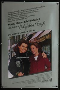 1x304 ONLY WHEN I LAUGH one-sheet poster '81 written by Neil Simon, Kristy McNichol, Marsha Mason