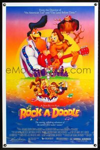 1x358 ROCK-A-DOODLE 1sh '91 Don Bluth's rousing cartoon adventure of world's first rockin' rooster!