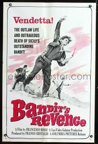 1x364 BANDIT'S REVENGE 1sh '65 the life & death of Sicily's outstanding outlaw, Salvatore Giuliano