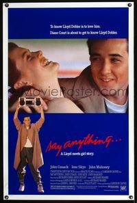 1x368 SAY ANYTHING one-sheet movie poster '89 John Cusack, Ione Skye, directed by Cameron Crowe!
