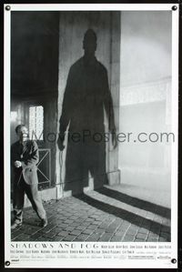1x379 SHADOWS & FOG one-sheet poster '92 cool photographic image of Woody Allen by Brian Hamill!