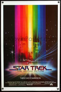 1x402 STAR TREK advance one-sheet poster '79 William Shatner, Leonard Nimoy, great Bob Peak art!