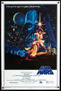 1x410 STAR WARS Kilian style B fan club 1sh R92 George Lucas classic sci-fi epic, Hildebrandt art!